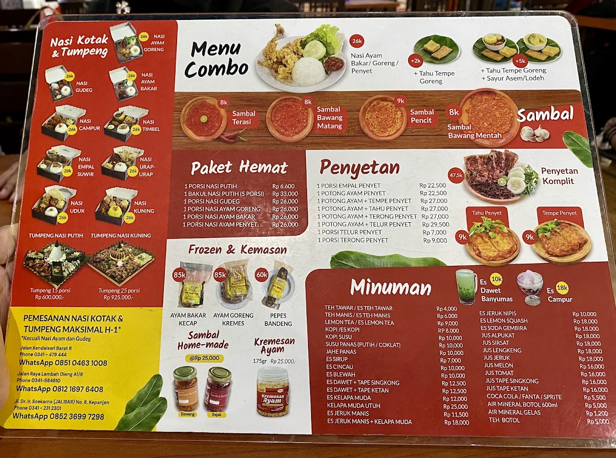 Warung Lesehan Yogyakarta Menu - Image 4