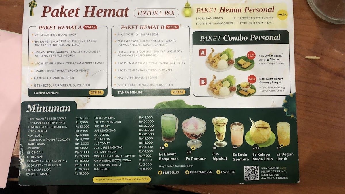 Warung Lesehan Yogyakarta Menu - Image 6